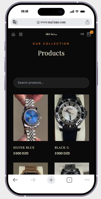 Watches store grid